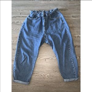 Zara Buttoned Baggy Jeans